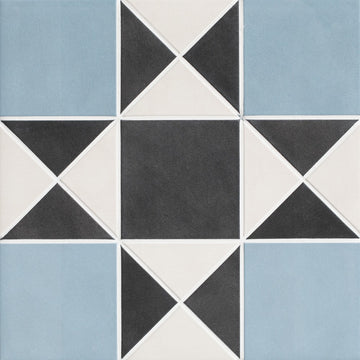 Stiled Albert Victorian Porcelain Finchley Sky Blue 28x28 cm