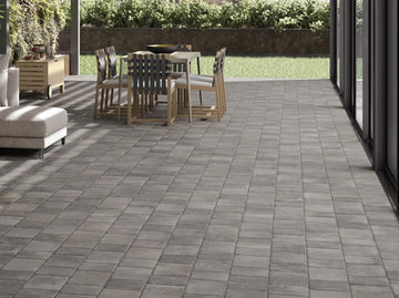 Stiled Cavendish Dove 2CM Outdoor Porcelain Cobble Tile