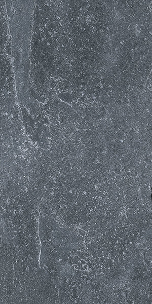Stiled Slate Rock Black Porcelain 30x60cm
