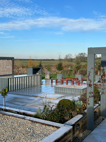 stiled show garden outdoor porcelain tiles 10 minutes outside banbury in oxfordshire