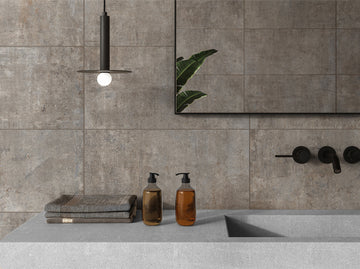 Affresco Grey Porcelain Tile 40x80cm