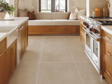 Hampton Limestone 0.9cm Porcelain Floor Tile