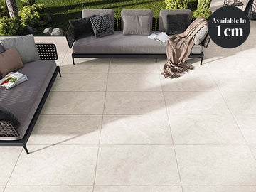 Stiled Kingham White 2cm Outdoor Porcelain Tile