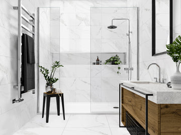 Medici Carrara Marble Effect Gloss Porcelain 30x60cm