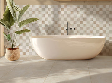 Soho White 1cm 90x90 Porcelain Tile