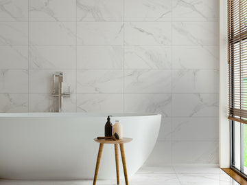 Medici Carrara White Matt Marble Effect Porcelain 30x60cm