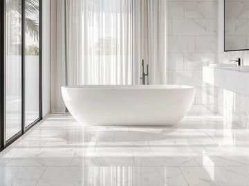 Medici Carrara Marble Effect Gloss Porcelain 30x60cm