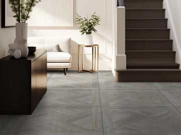 Palazzo Parquet White Porcelain 90x90