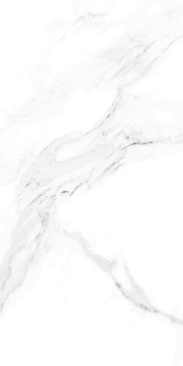 Medici Carrara White Marble Effect Polished Porcelain 60x120cm