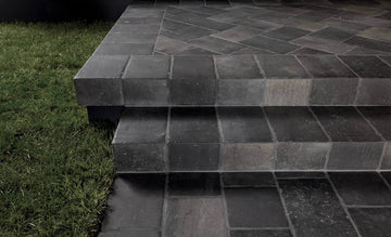 Cavendish Smoke Grey Antique 20x20x2CM Outdoor Porcelain Cobble Tile