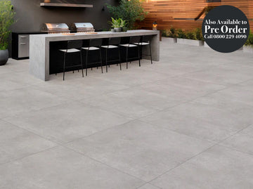 Stiled Soho Silver Porcelain 2cm 90X90cm