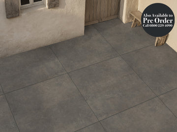 Stiled Soho Pewter 2cm Porcelain 90X90cm