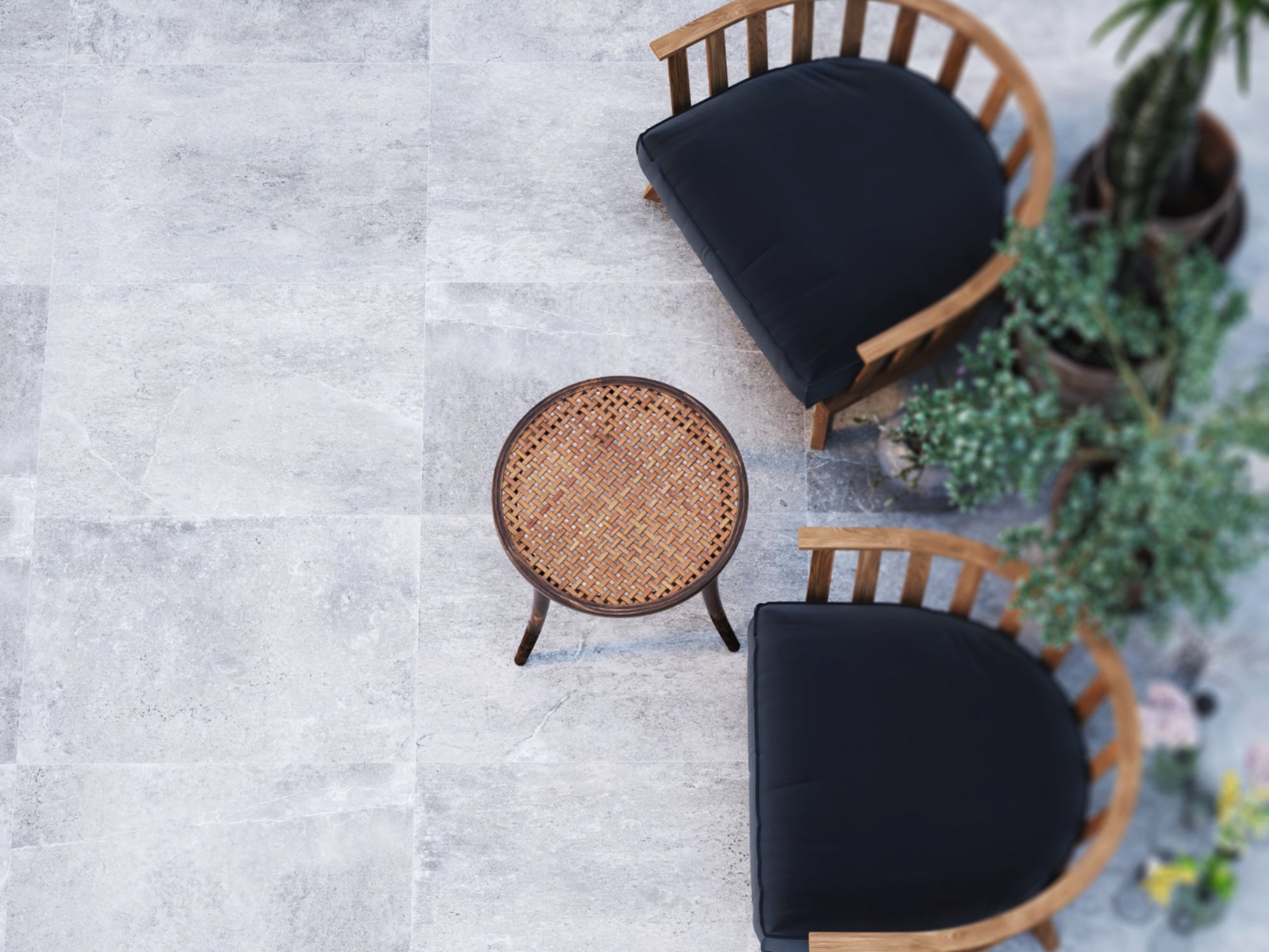 Connaught Grey 2CM Porcelain Paving Baldocer 